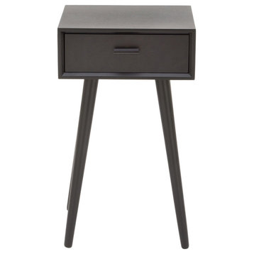 Modern Black Wood Accent Table 96389
