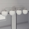 Hunter Hepburn 4-Light Bathroom Vanity Light in Brushed Nickel