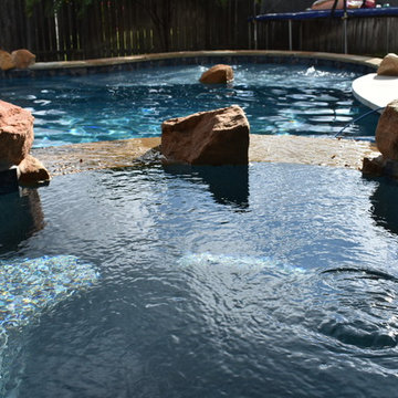Natural Rock Pool, Spa, & Waterfall