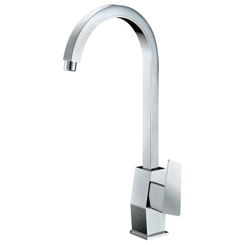 ALFI brand AB3470-PC Polished Chrome Gooseneck Single Hole Bathroom Faucet