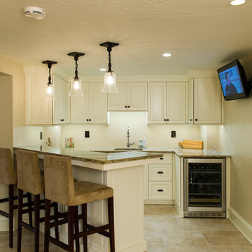 Shaker Heights Basement with Bar and Bath