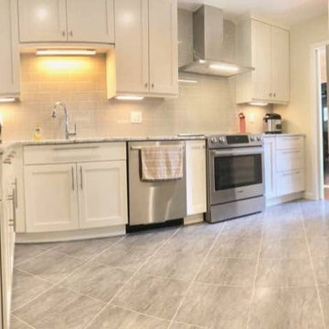 Walls knocked down in this Kitchen Remodel