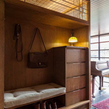 Lac La Belle - Modern Brick Lake Home Mudroom