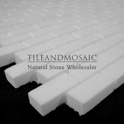 Bianco Dolomiti Marble Italian White Dolomite Mini Brick Mosaic Tile Polished - Products