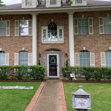 Security Screens and Doors on Colonial Home