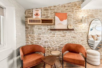 Réalisation d'un salon minimaliste.