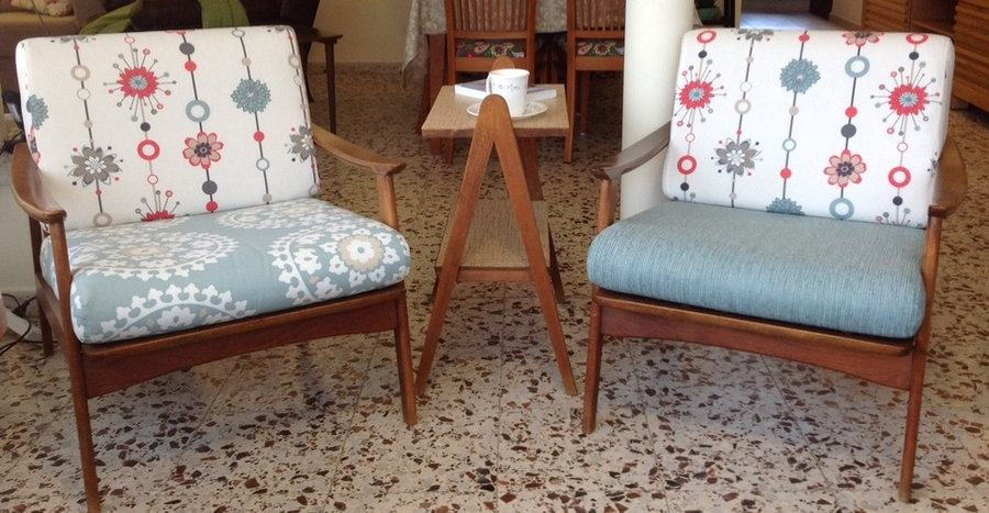 old arm chairs reupholstered