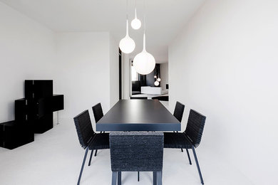 Design ideas for a contemporary dining room in Milan.