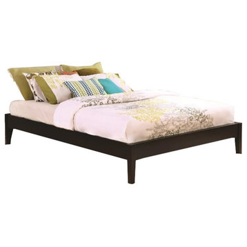 Coaster Hounslow Transitional Wood Full Platform Bed in Cappuccino