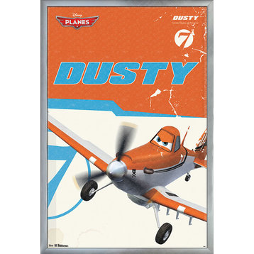Disney Planes Dusty Poster, Silver Framed Version