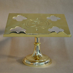 Polished brass missal stand - Home Decor