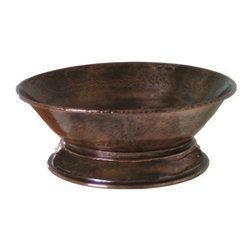 EV 526P Vessel Bathroom Sink in Antique Copper 15.8" - Bathroom Sinks