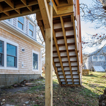 Wood Deck Stairs Footing Support Posts