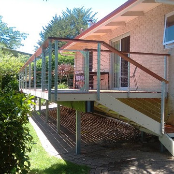 Cantilevered Spotted Gum Deck