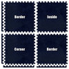 Alessco Eva Foam Rubber Premium Softcarpets 8'x10' Set, Navy Blue