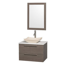 Gray Oak Bathroom Vanities - Bathroom Vanities And Sink Consoles
