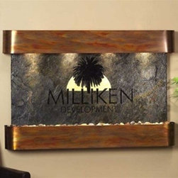 Sunrise Springs Wall Fountain with Logo - Indoor Fountains