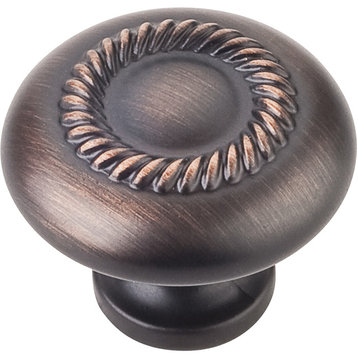 Elements - 1-1/4" Cypress Cabinet Knob -Rubbed Bronze