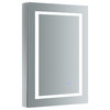 Fresca Spazio 24x36" LED Lighting Aluminum Bathroom Medicine Cabinet in Mirrored