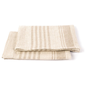 Linen Prewashed Hand And Guest Towels Linum, Set of 2, Natural, 47x70cm