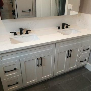 72 Inch Custom Vanity With Quartz Top
