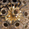Pendant 12-Light Round Crystal Chandelier - Gold