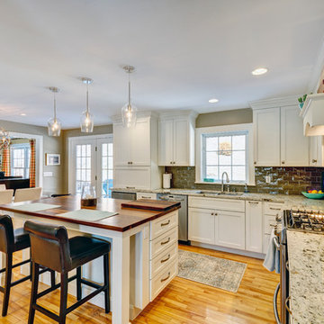 White Shaker Beauty featuring Candlelight Cabinetry