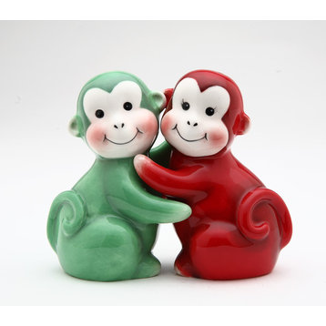 Monkey Salt and Pepper Shakers, Set of 2