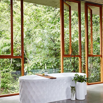 Concrete Design+ Grassy Courtyard