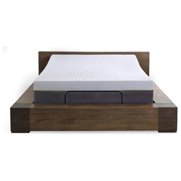 Pemberly Row 12" Full Mattress and T Adjustable Bed Base in White