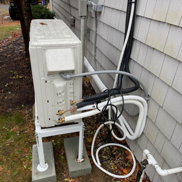 Wired mini split ductless air systems with disconnect