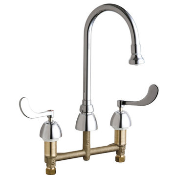 Chicago Faucets 786-AB Commercial Grade High Arch Kitchen Faucet - Chrome