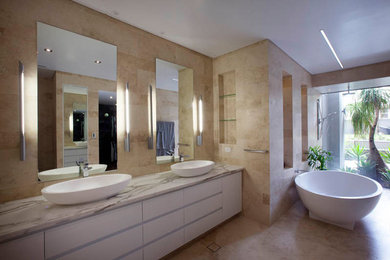 Contemporary bathroom in Perth.
