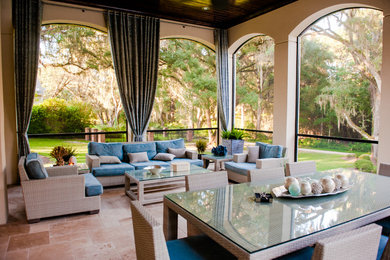 Sunroom - contemporary sunroom idea in Atlanta