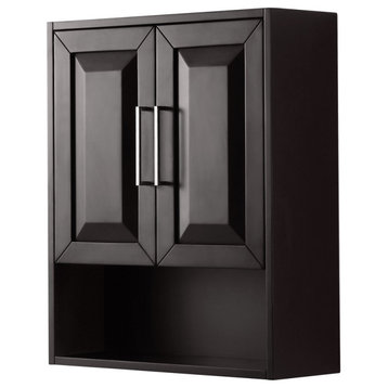 Wall-Mounted Storage Cabinet, Dark Espresso