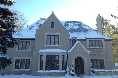 Inspiration for a timeless exterior home remodel in Indianapolis