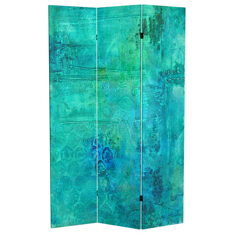 6' Tall Double Sided Water Bird Canvas Room Divider
