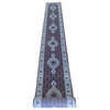 2'7"x24'5" Handmade Fine Red Mahi Tabriz Persian Rug Wool and Silk