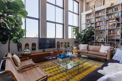 Photo of an eclectic living room in New York.