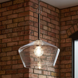 Greenwich Pendant Light - Single Light - Polished Nickel - Lighting
