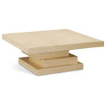 Meridian Furniture - Westmount Table, Natural, Coffee Table - Bring impressive style and distinct beauty to your living room or family room with this Westmount Coffee Table. The striking natural finish and refined design of this table are sure to captivate your guests' attention. The ash veneer construction of this piece ensures a perfect blend of elegance and sturdiness, making it a long-lasting addition to your home.