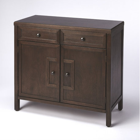 Butler Imperial Console Cabinet, Coffee Brown