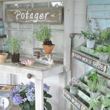 Potager Sign & Herb Garden