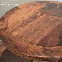 Round Reclaimed Wood Tables - Products