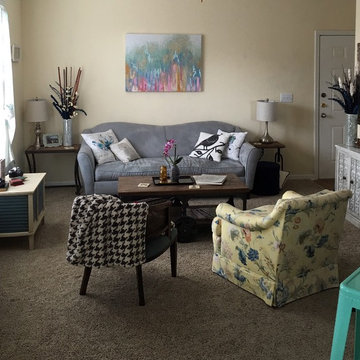 Small Apartment - Feng Shui Consulting - No New Furniture - Living Room