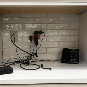 After & Before Kitchen Backsplash - Tile & Installation by Exact Tile Inc
