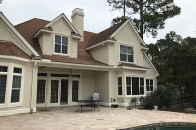 Example of an exterior home design in Atlanta