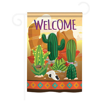 Southwest Cactus 2-Sided Impression Garden Flag