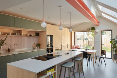 Design ideas for a contemporary kitchen in London.