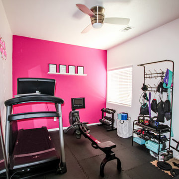 Pinked Out Home Gym